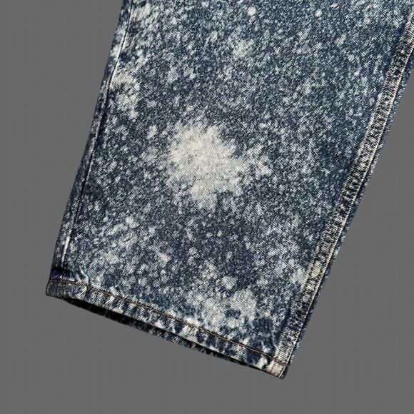 Levi's Super Baggy Jeans Drawstring Acid Wash Size 28x32 NWT Irregular - Picture 5 of 9